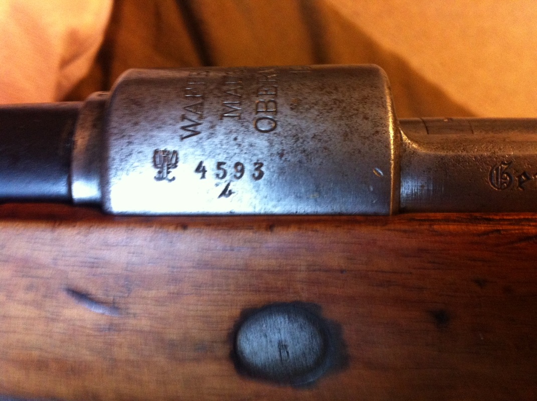 mauser gewehr 98 in 30-06 barrel markings